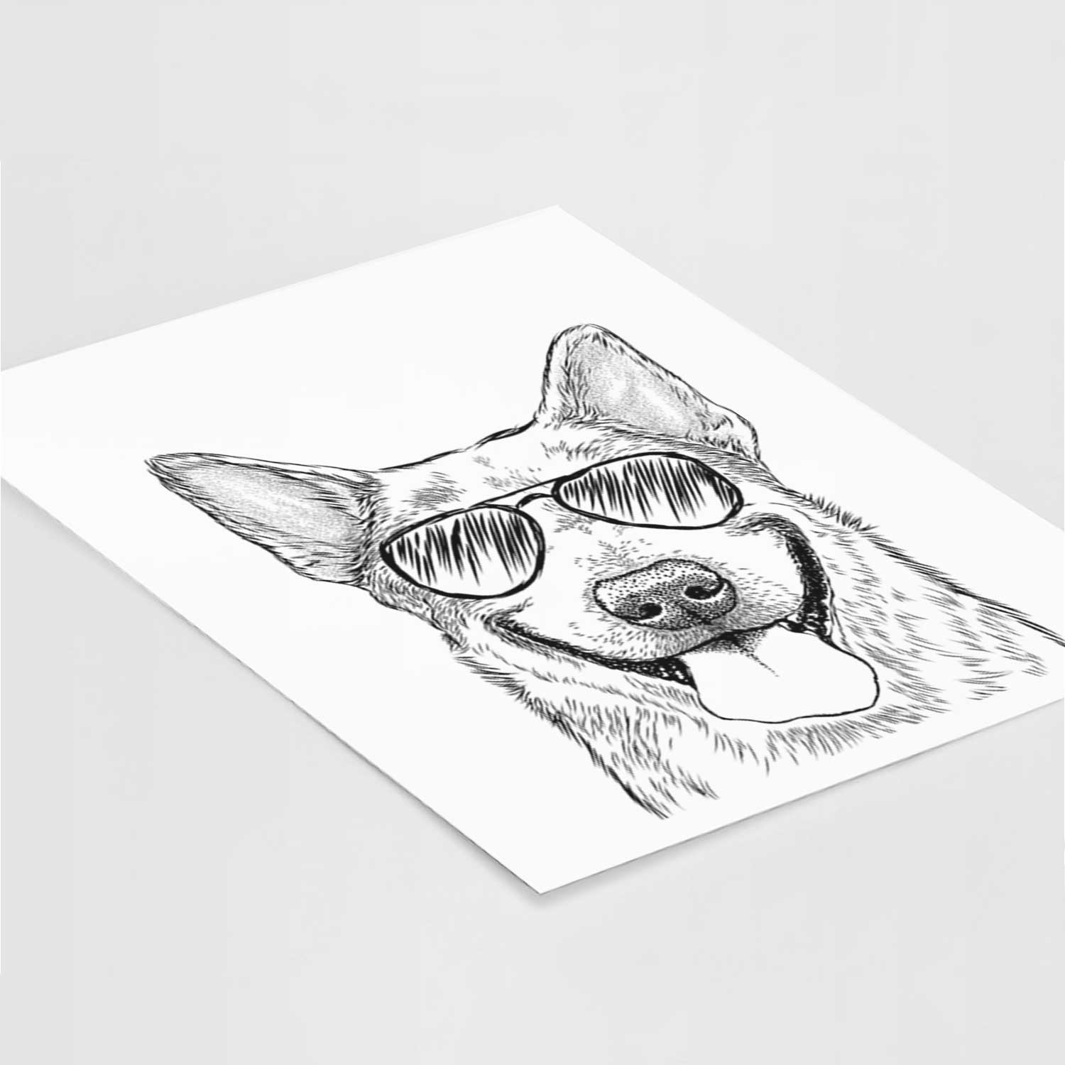 Rio the Australian Cattle Dog Art Print