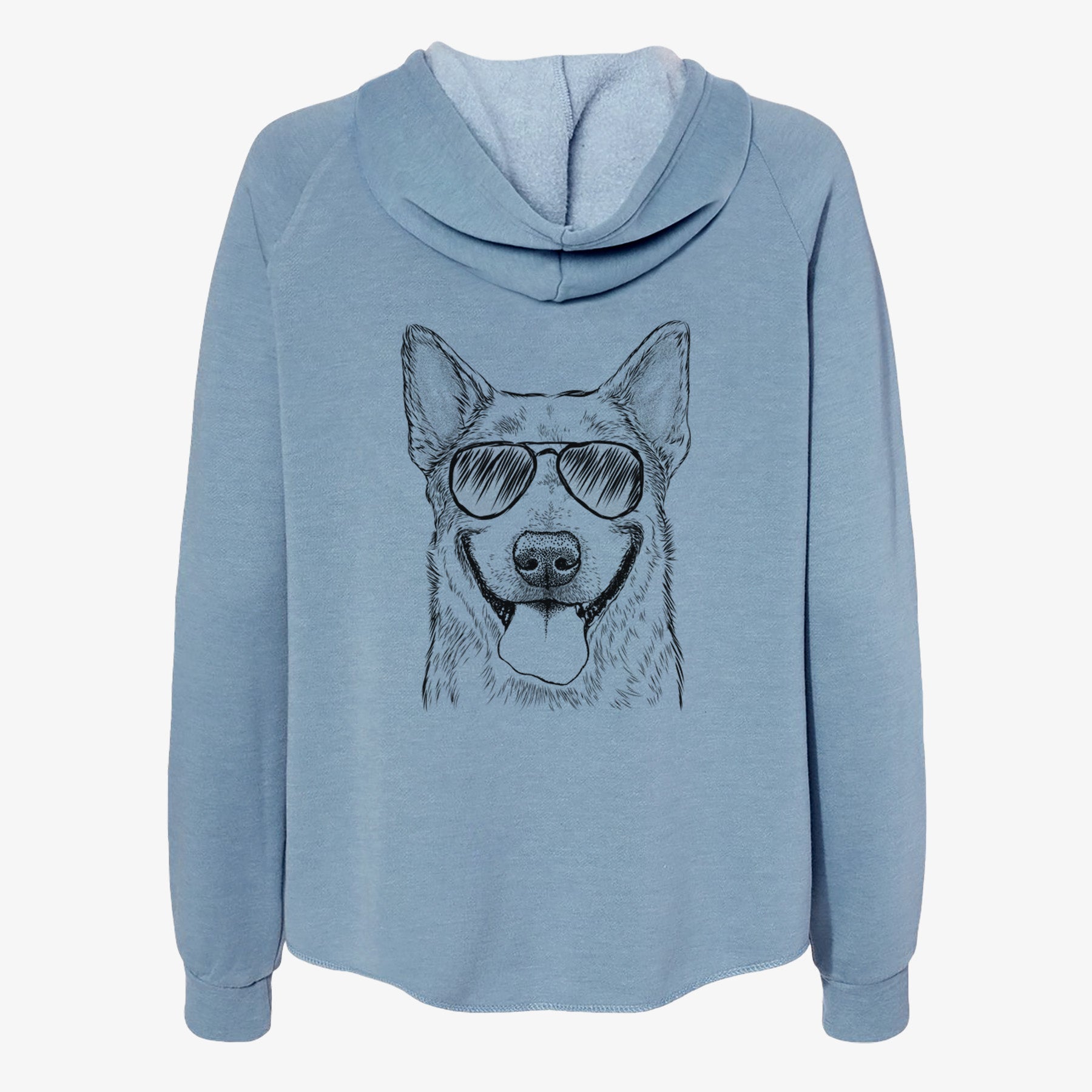 Rio the Australian Cattle Dog - Women's Cali Wave Zip-Up Sweatshirt