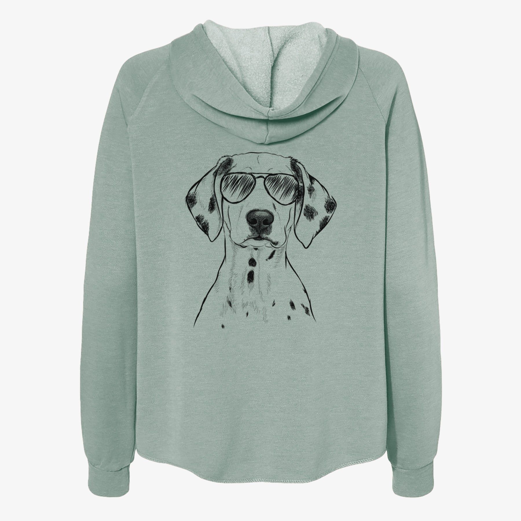 Riot the Dalmatian - Women's Cali Wave Zip-Up Sweatshirt