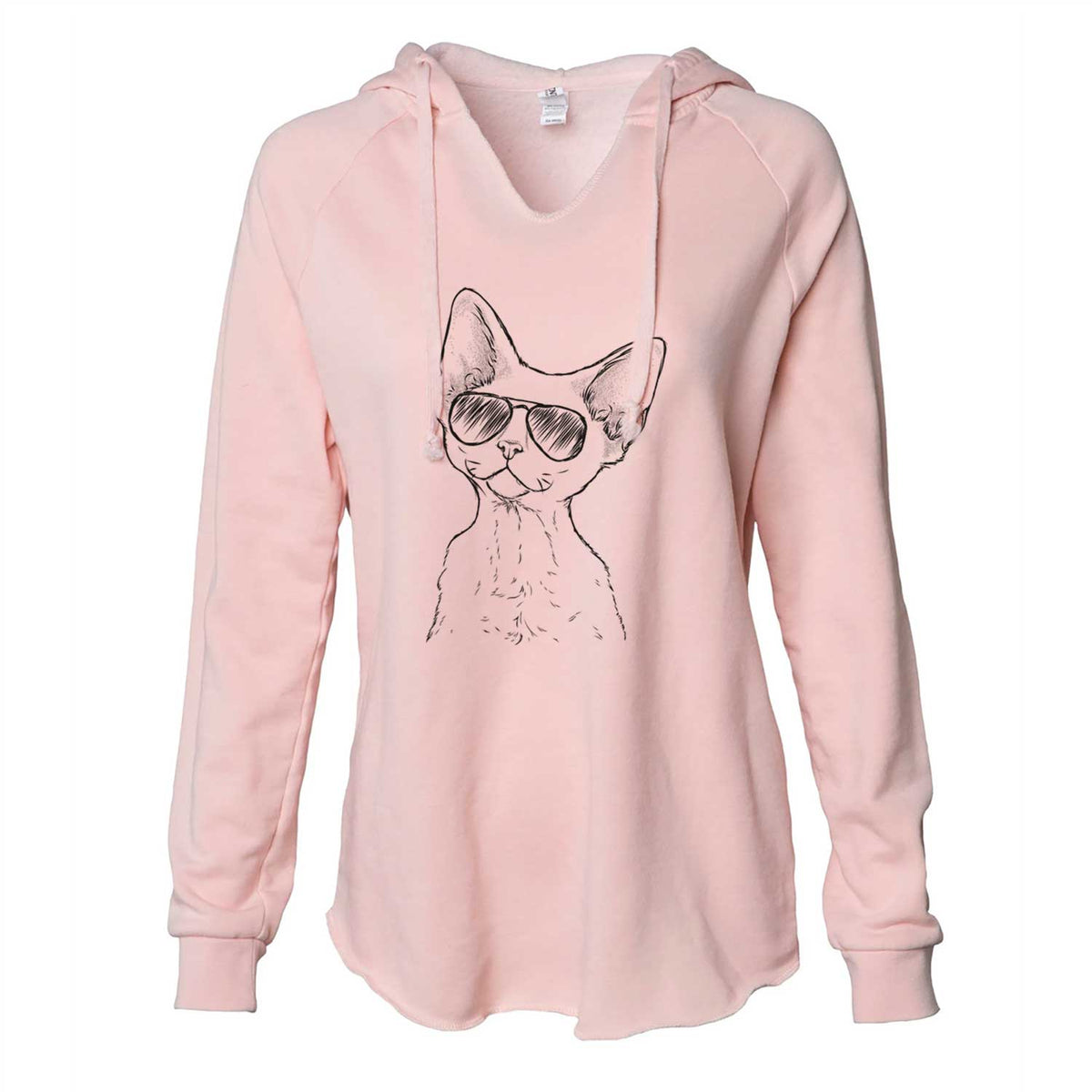 Ripley the Devon Rex Cat - Cali Wave Hooded Sweatshirt