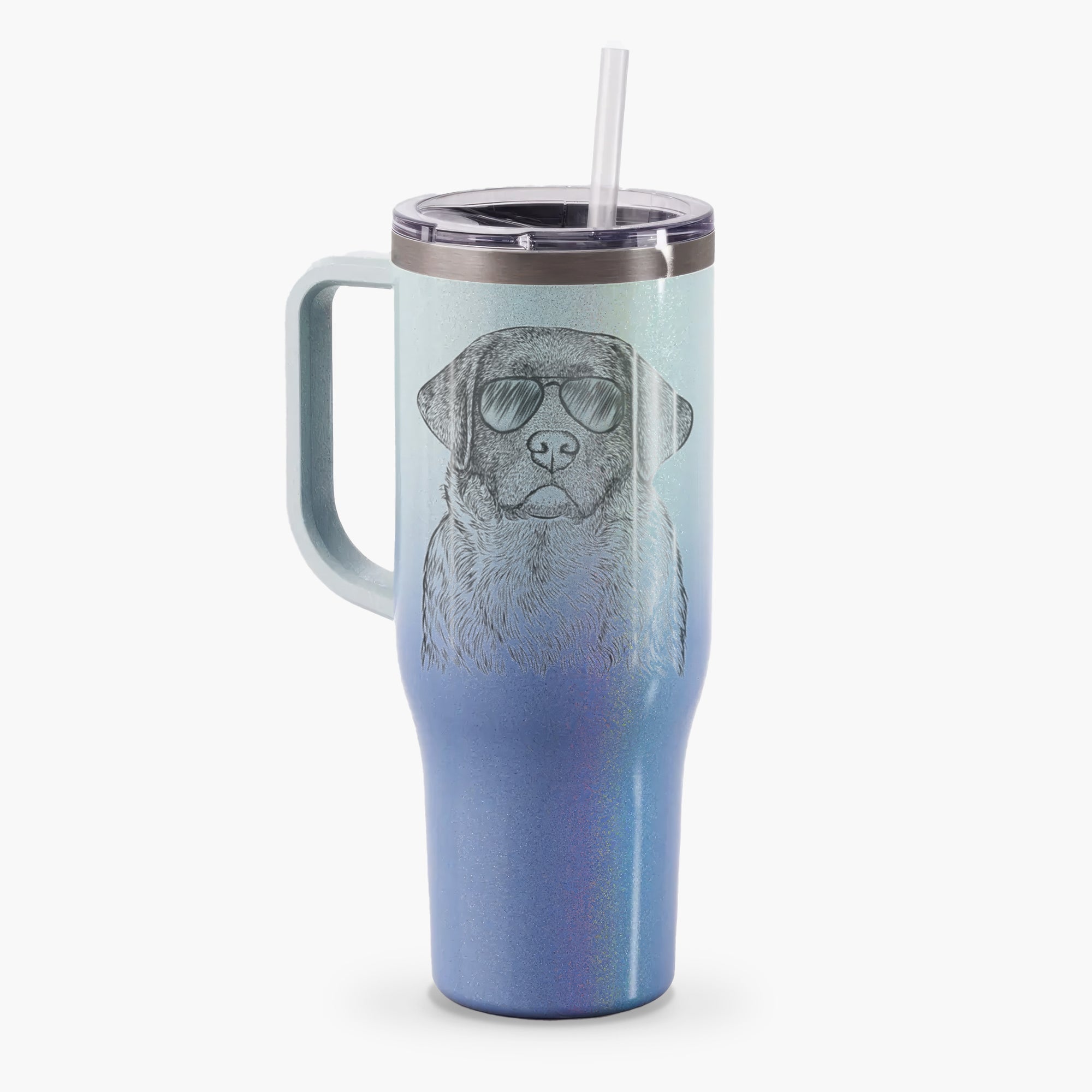 River the English Labrador Retriever - 40oz Tumbler with Handle