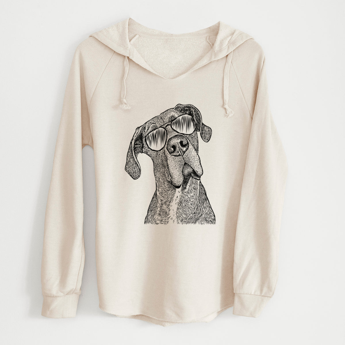 Aviator River the Great Dane - Cali Wave Hooded Sweatshirt