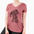 Aviator River the Great Dane - Women's V-neck Shirt