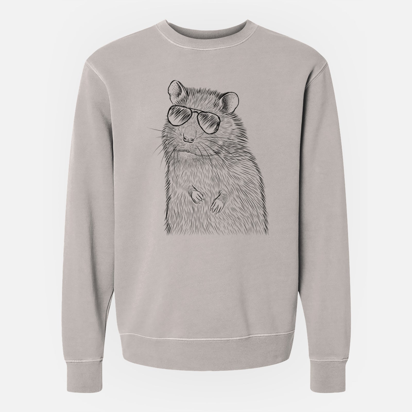Aviator Rizzo the Rat - Unisex Pigment Dyed Crew Sweatshirt