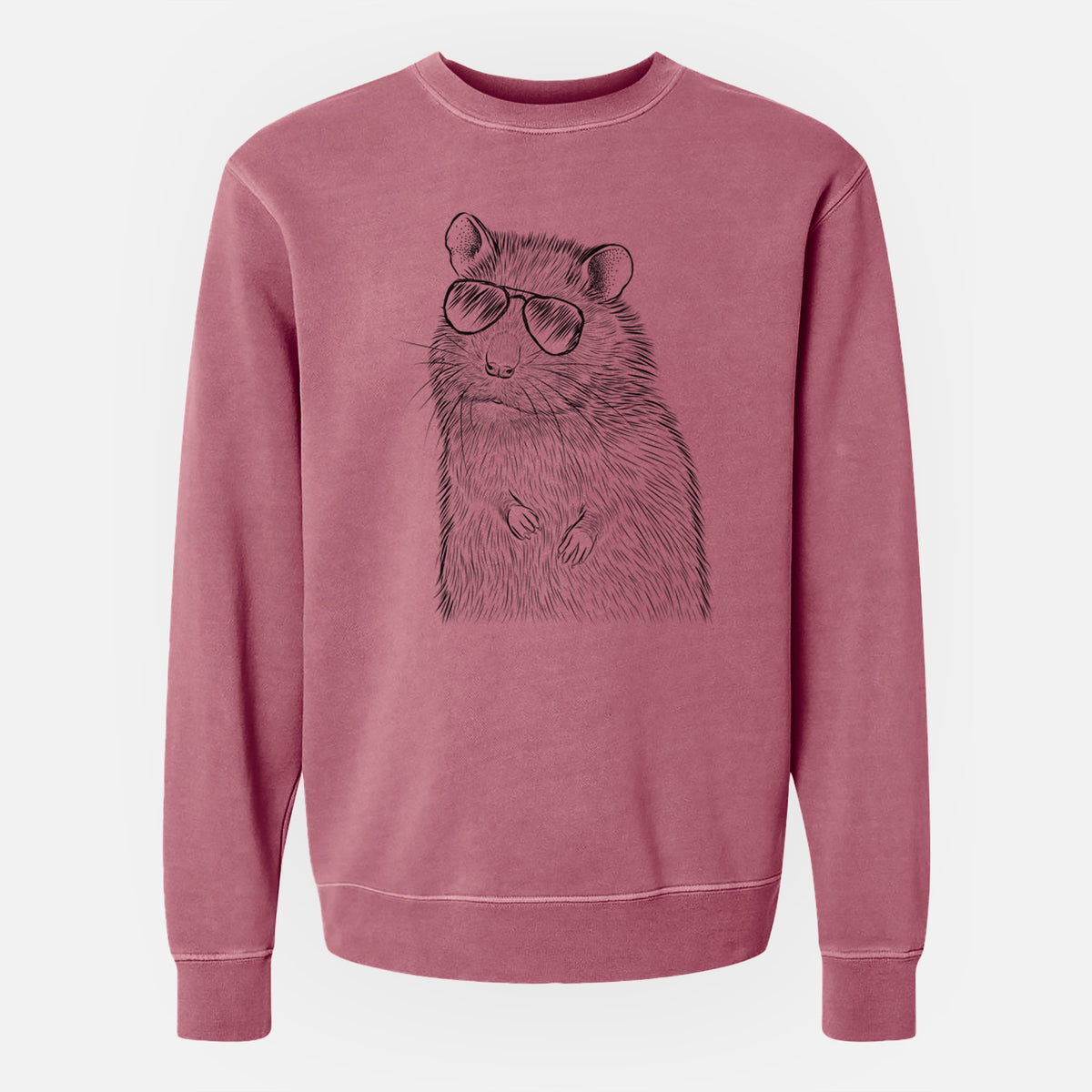 Aviator Rizzo the Rat - Unisex Pigment Dyed Crew Sweatshirt