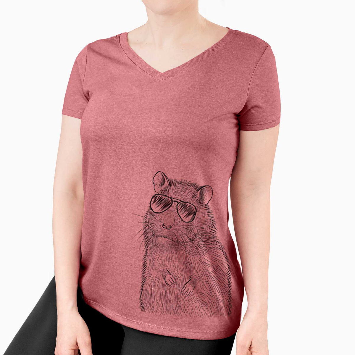 Aviator Rizzo the Rat - Women's V-neck Shirt