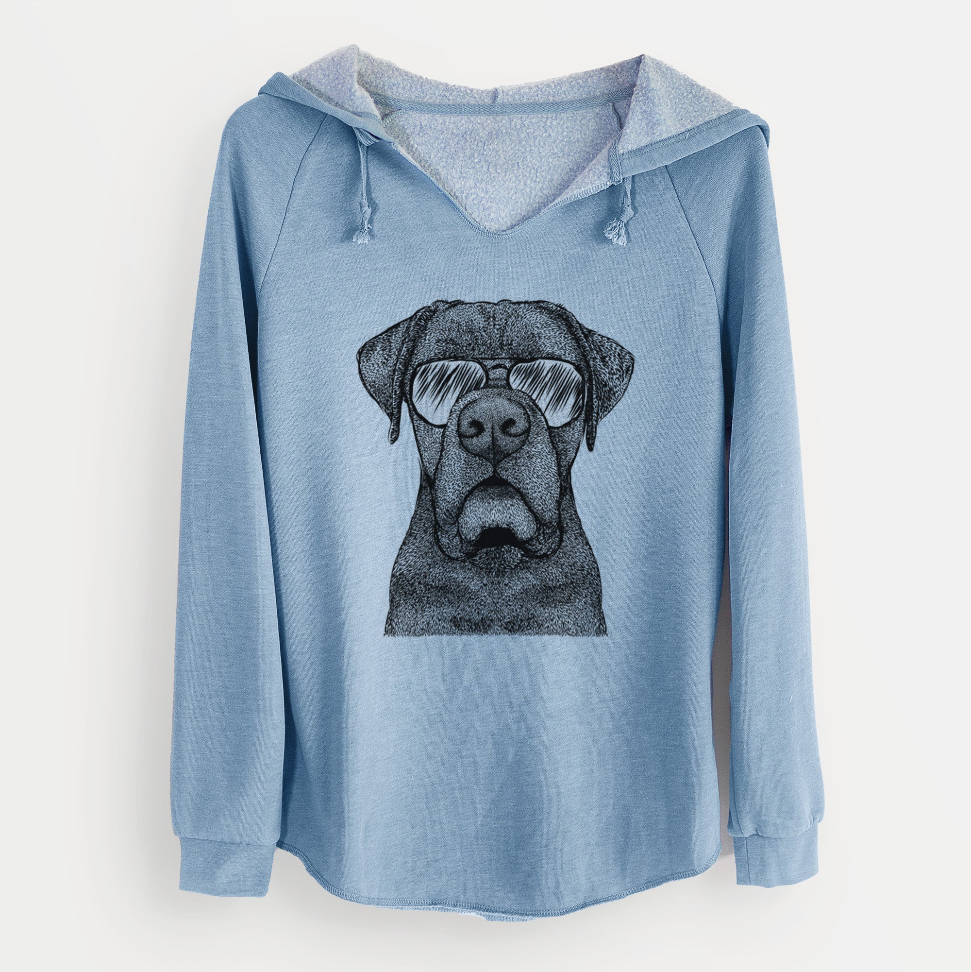 Aviator Rocco the Cane Corso - Cali Wave Hooded Sweatshirt