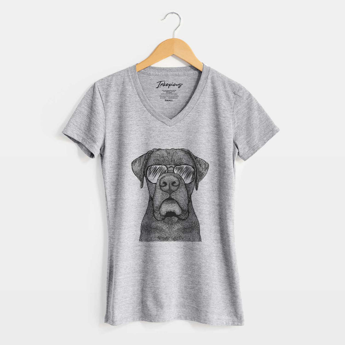 Aviator Rocco the Cane Corso - Women's V-neck Shirt