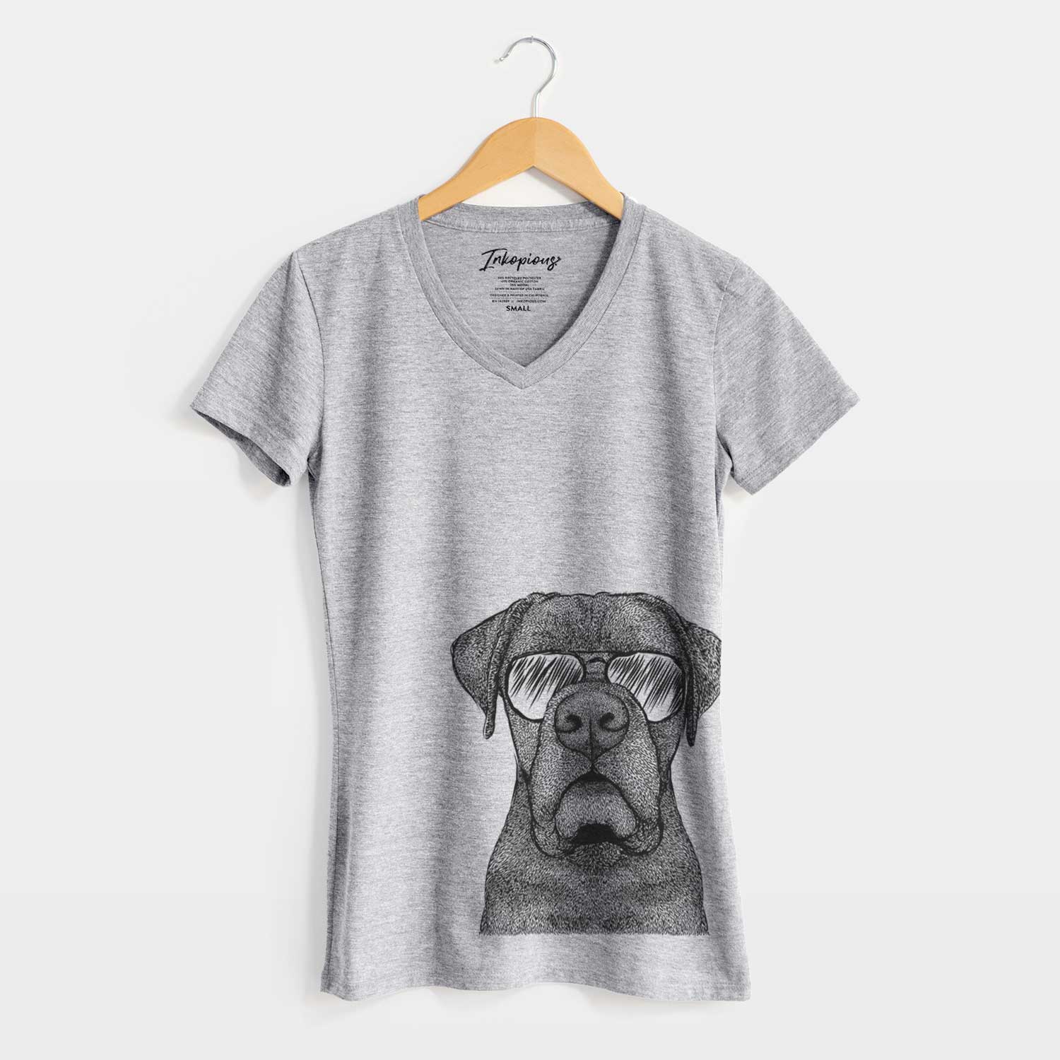 Aviator Rocco the Cane Corso - Women's V-neck Shirt