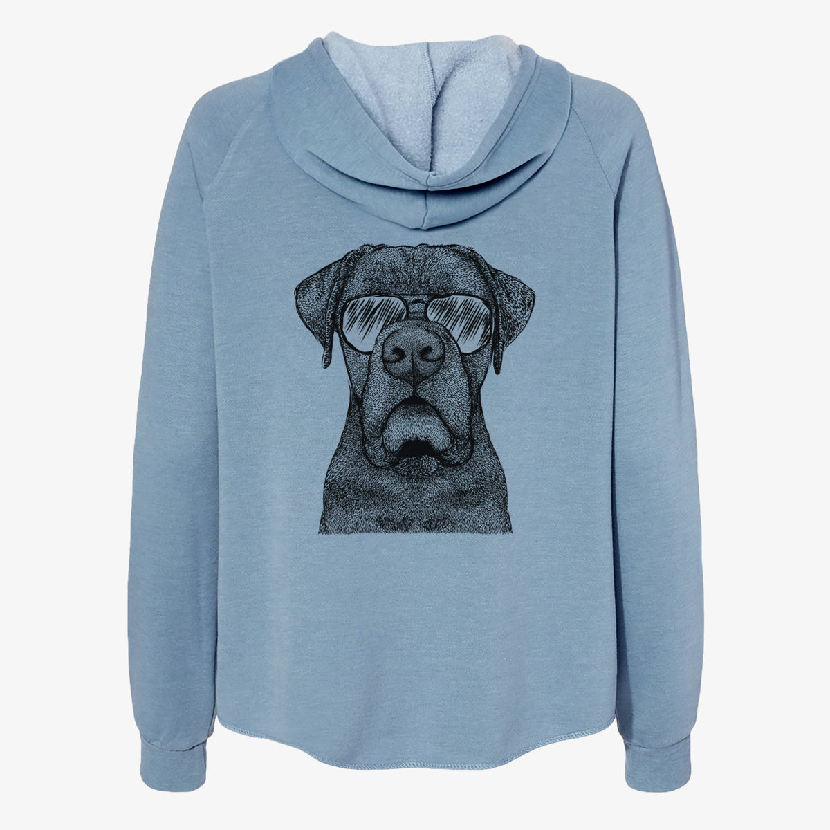 Rocco the Cane Corso - Women's Cali Wave Zip-Up Sweatshirt