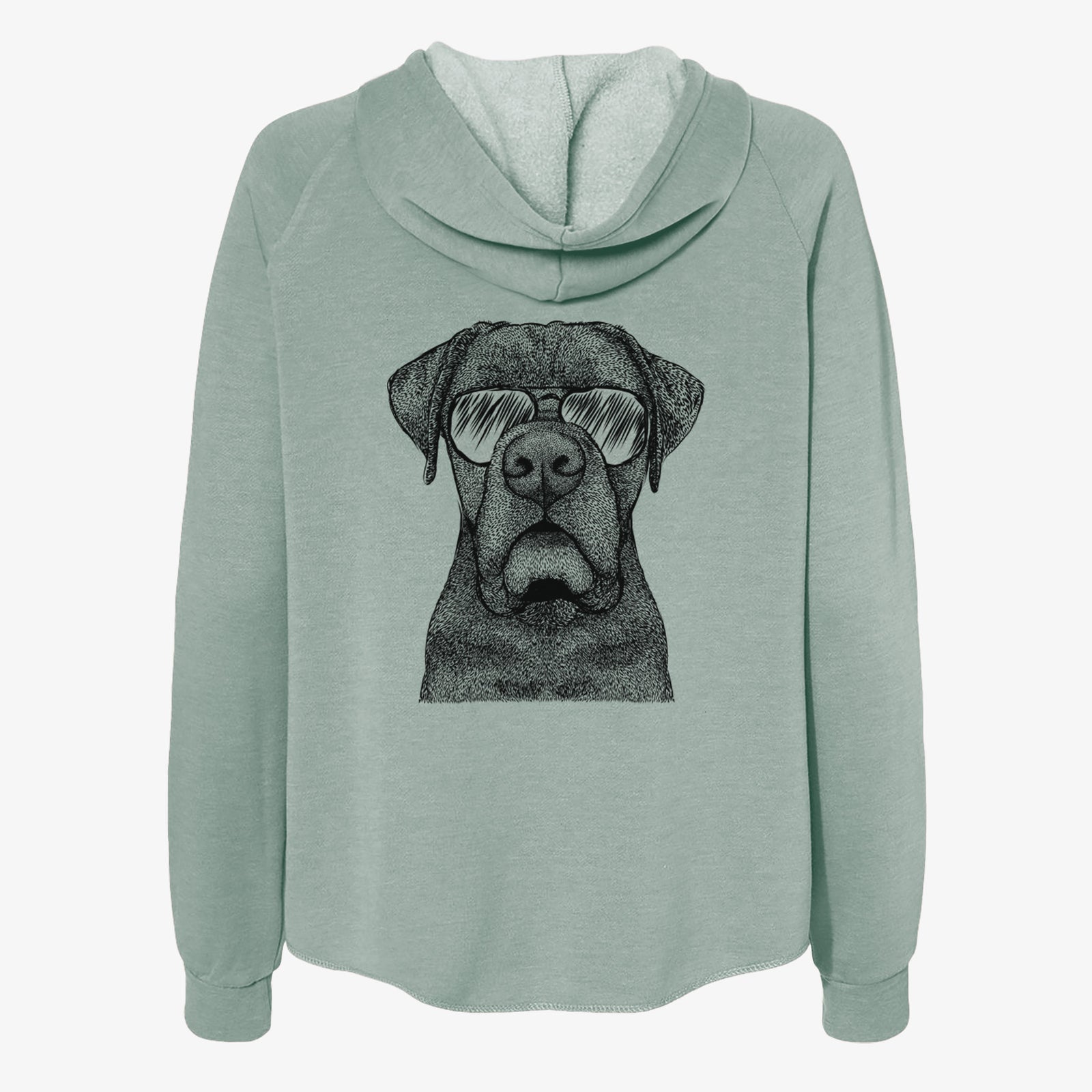 Rocco the Cane Corso - Women's Cali Wave Zip-Up Sweatshirt