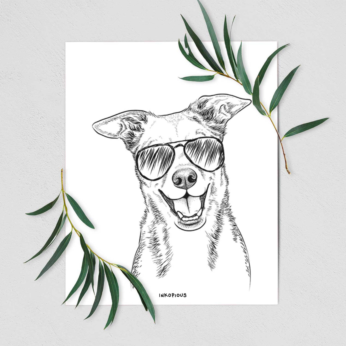 Rocco the Mixed Breed Art Print