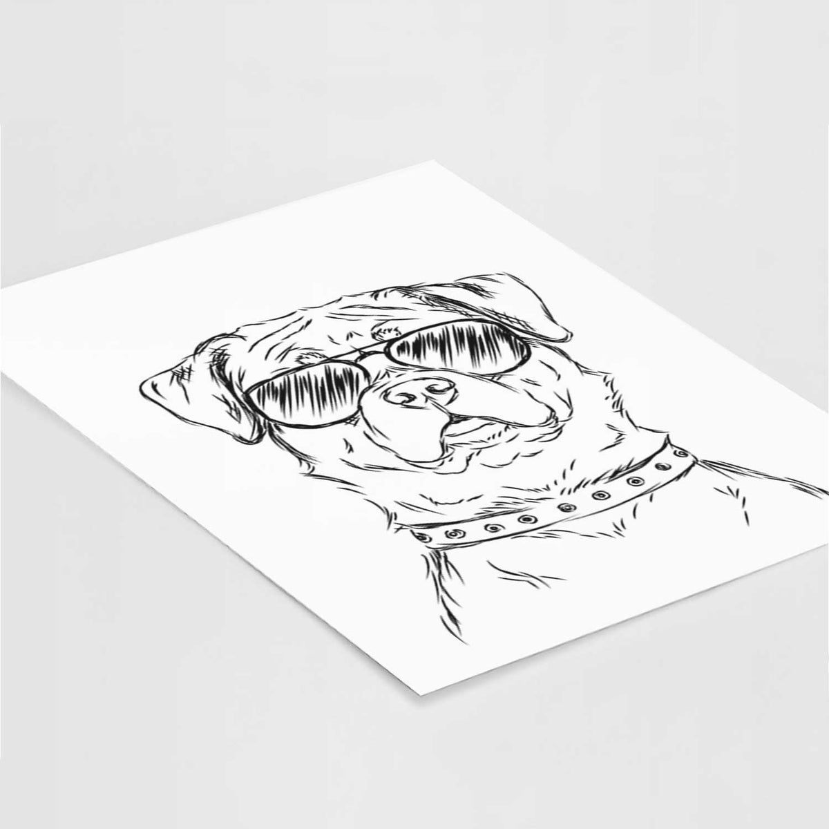 Rocky the Rottweiler Art Print