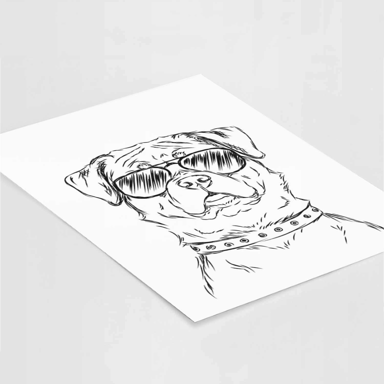Rocky the Rottweiler Art Print