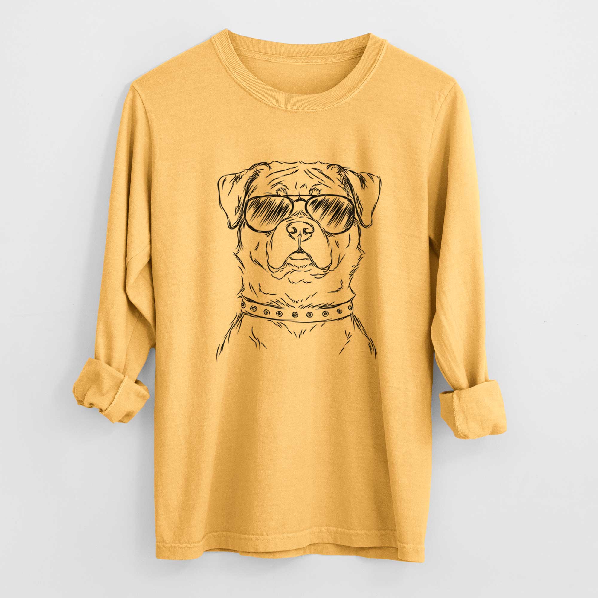 Aviators Rocky the Rottweiler - Heavyweight 100% Cotton Long Sleeve