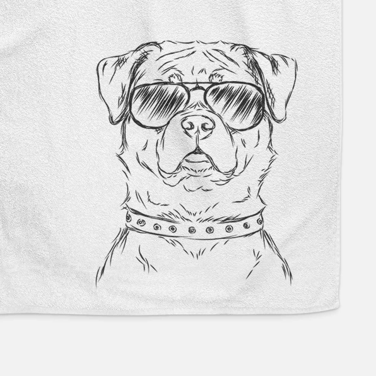 Rocky the Rottweiler Decorative Hand Towel