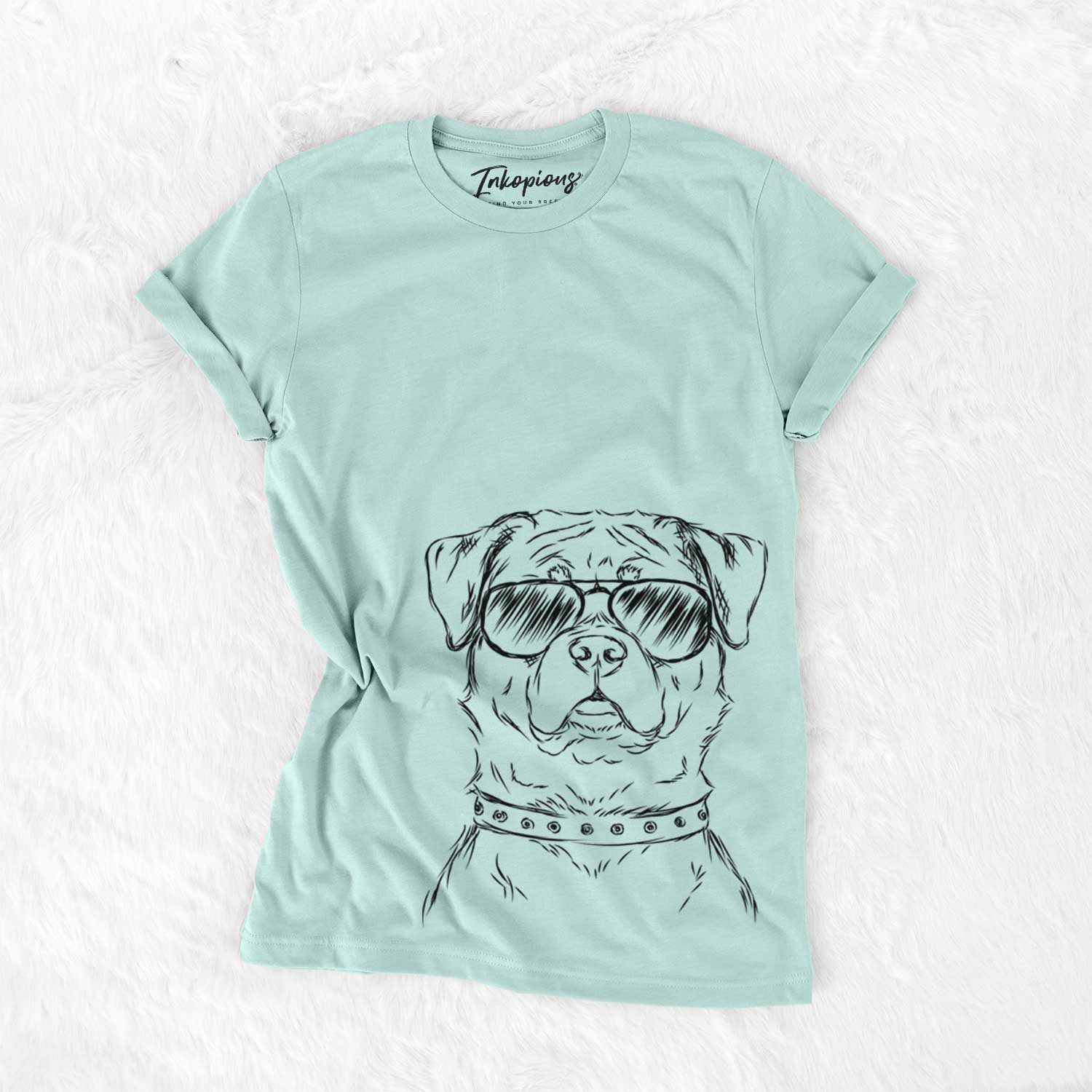 Aviator Rocky the Rottweiler - Unisex Crewneck