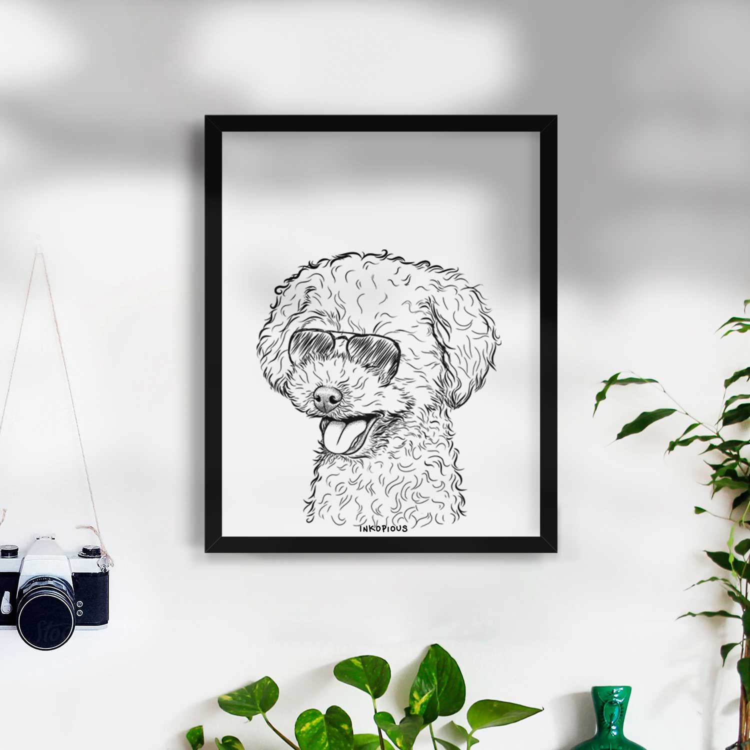 Rocky the Teacup Poodle Art Print