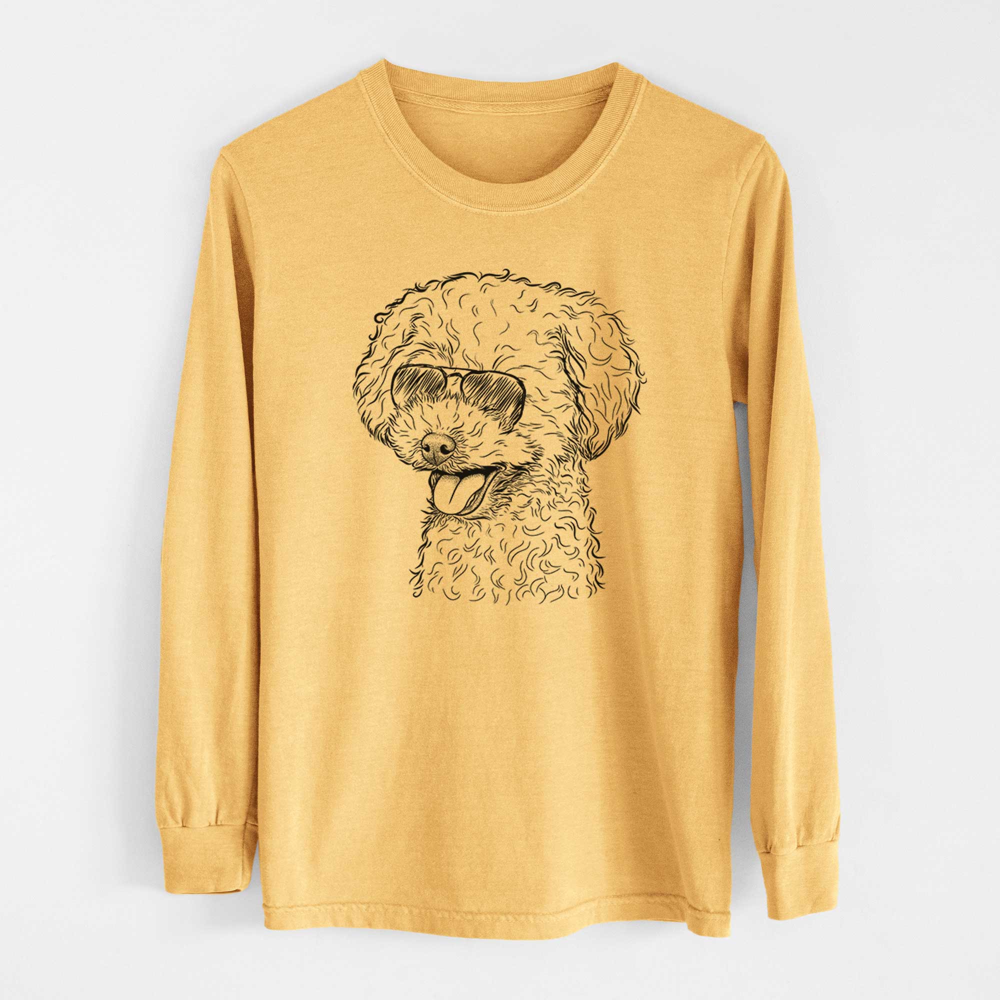 Aviators Rocky the Teacup Poodle - Heavyweight 100% Cotton Long Sleeve