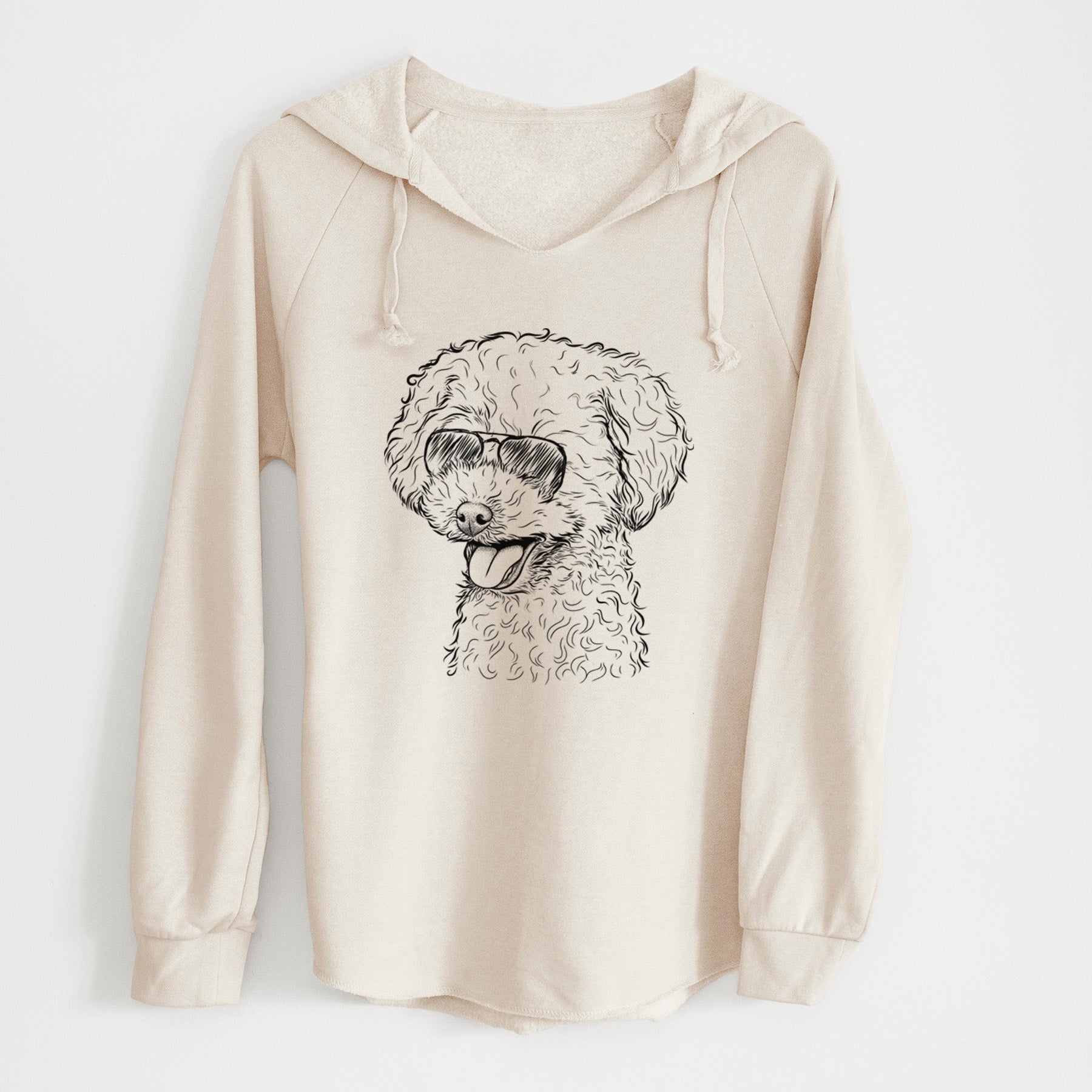 Aviator Rocky the Teacup Poodle - Cali Wave Hooded Sweatshirt