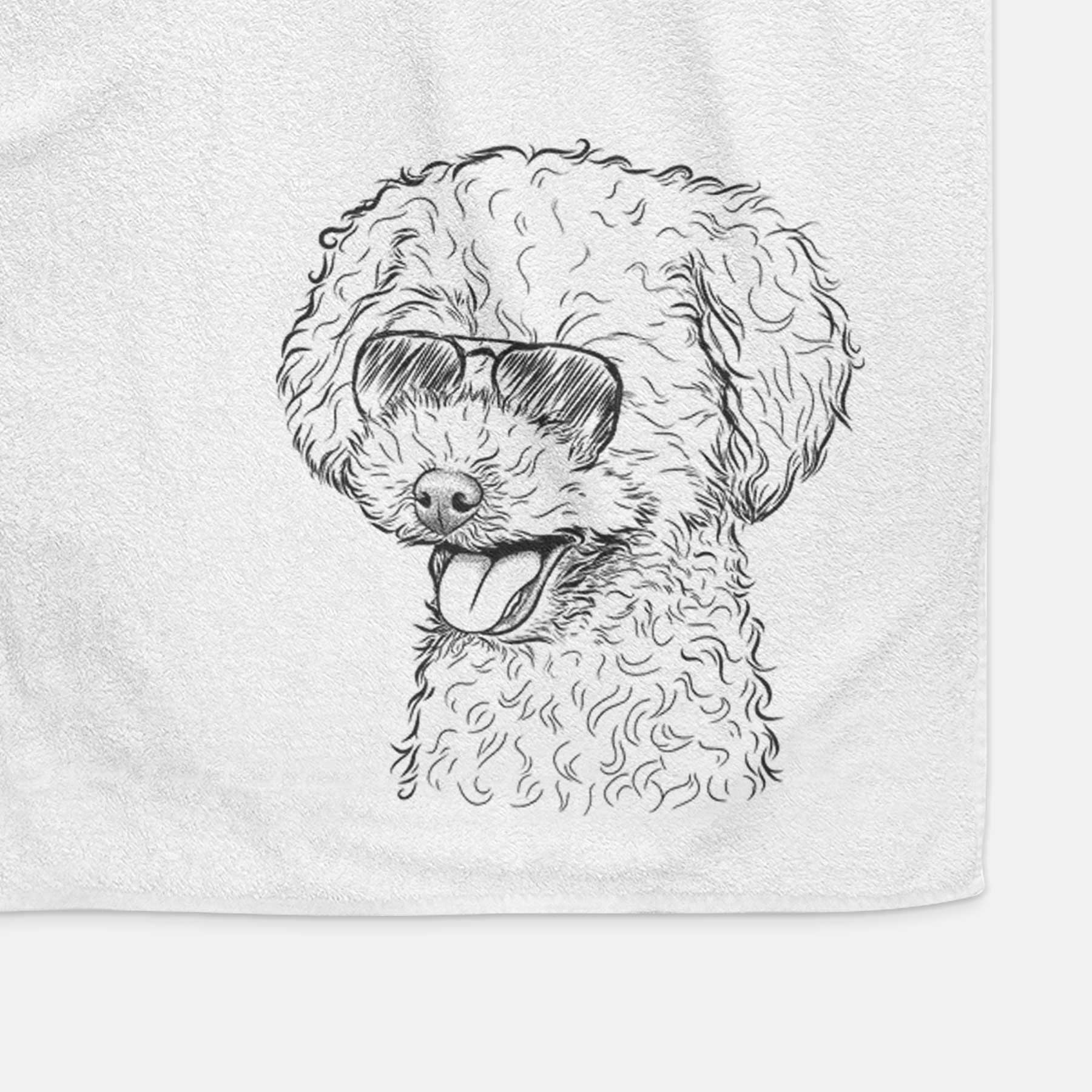 Rocky the Teacup Poodle Decorative Hand Towel