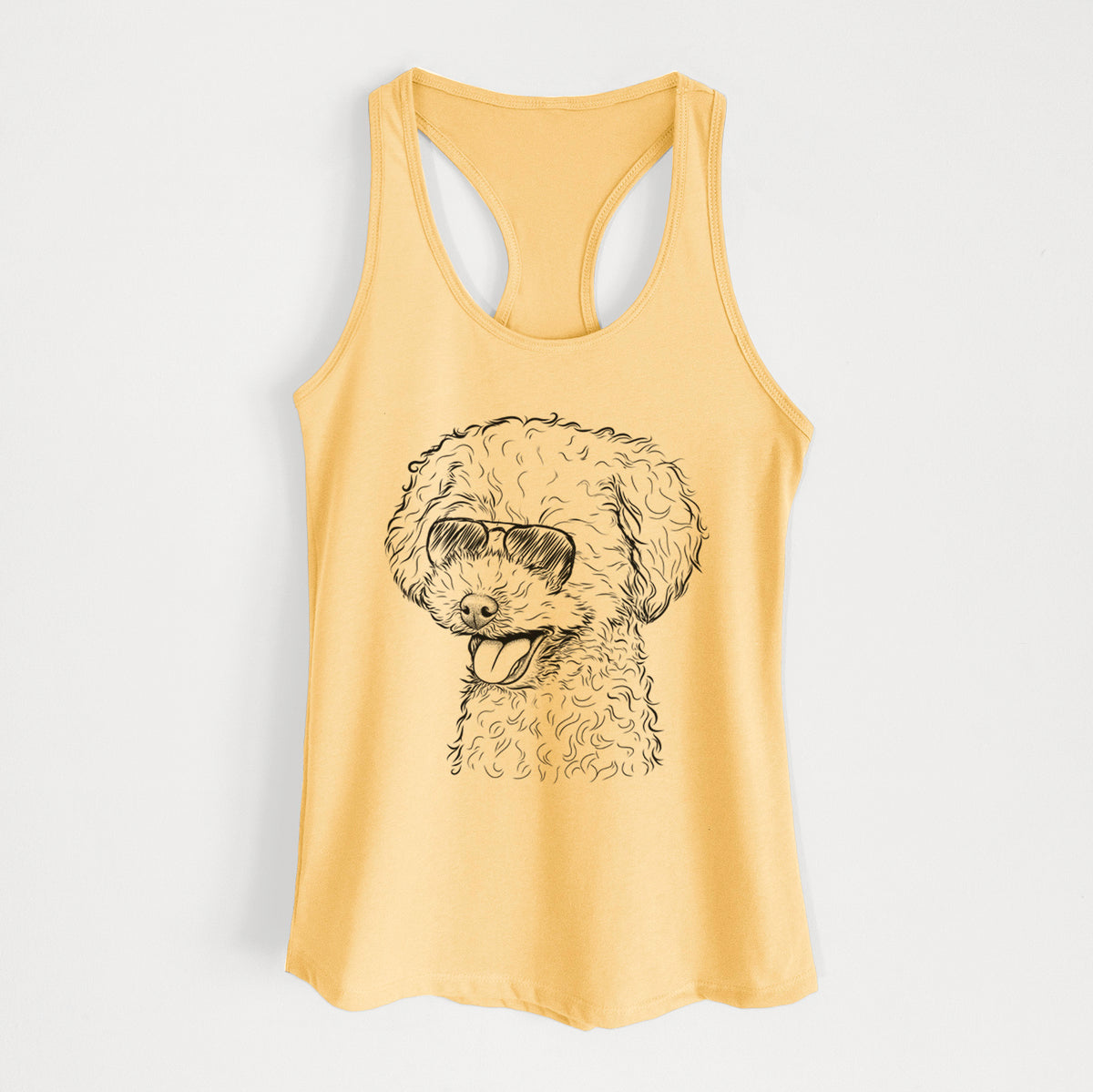 Rocky the Teacup Poodle - Women's Racerback Tanktop