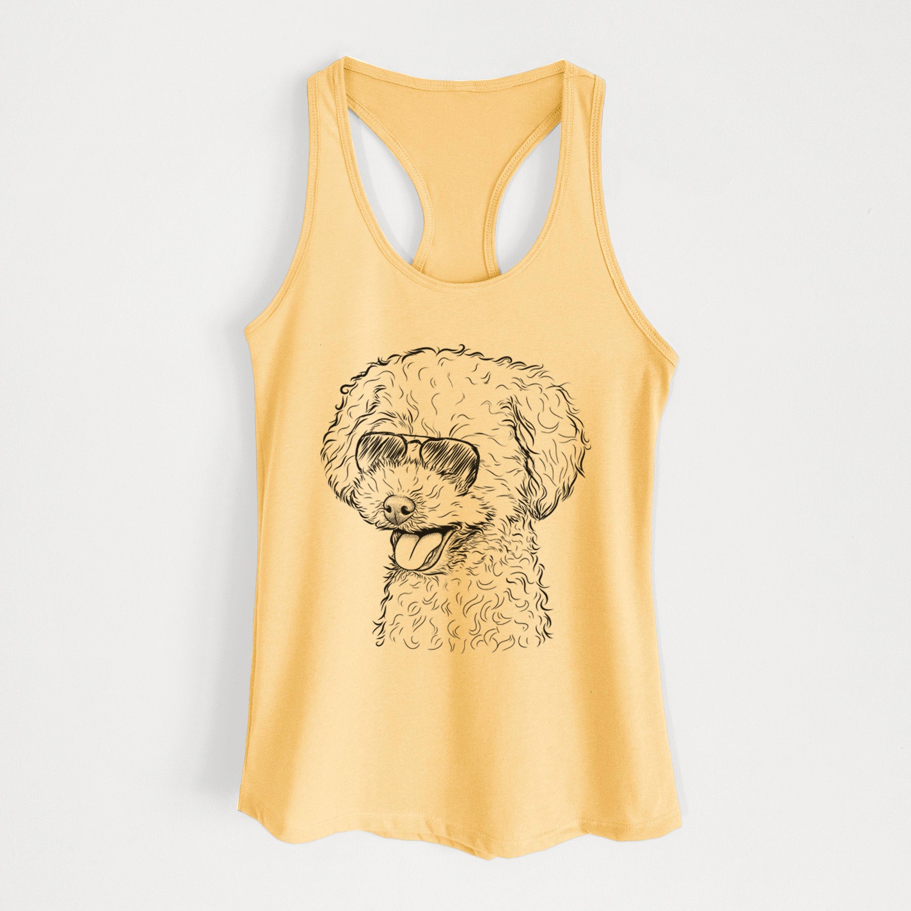 Rocky the Teacup Poodle - Women's Racerback Tanktop