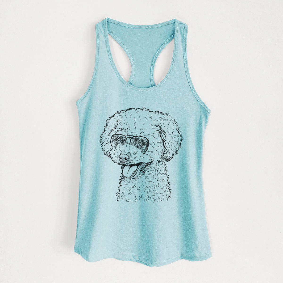 Rocky the Teacup Poodle - Women's Racerback Tanktop