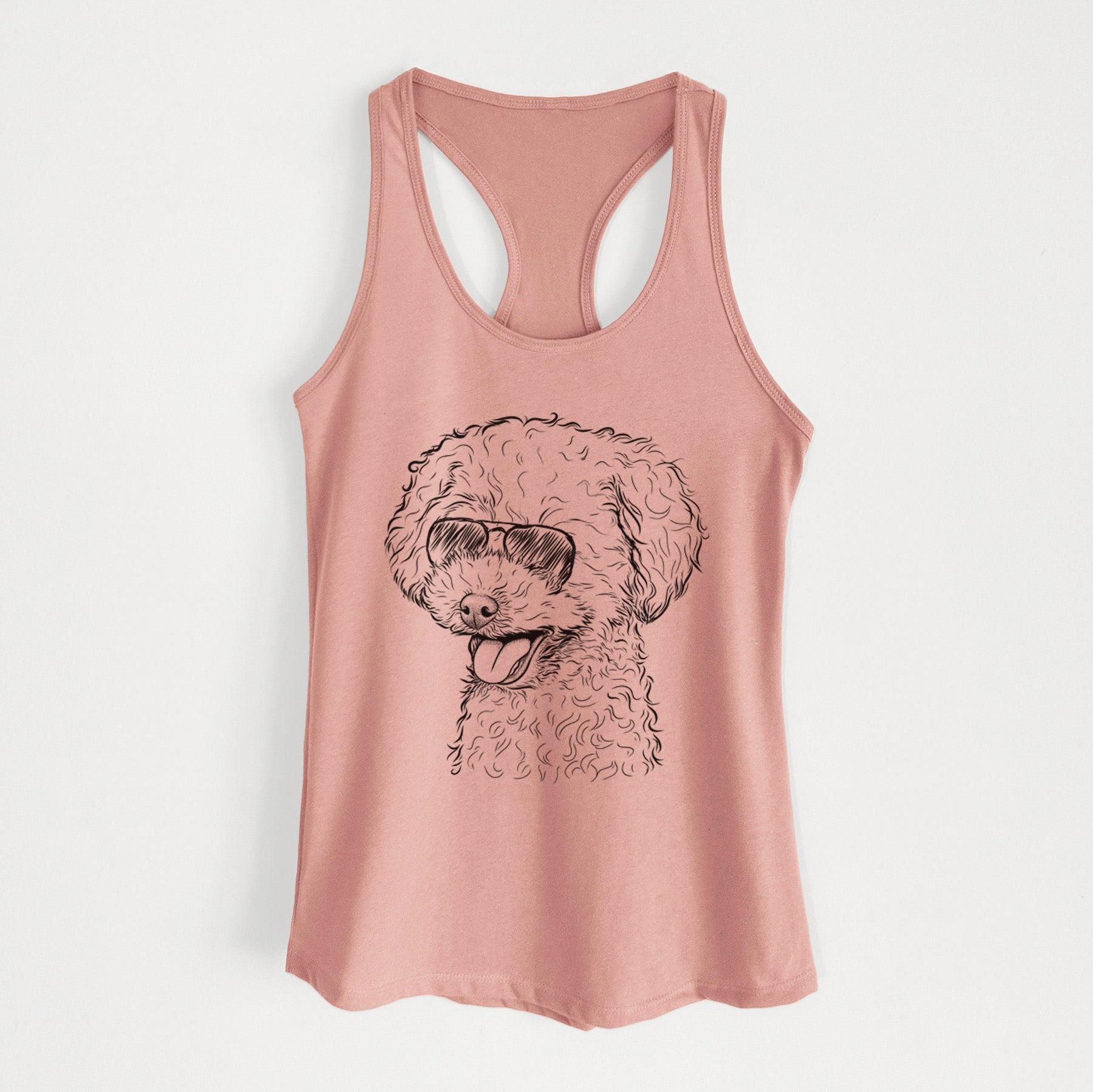 Rocky the Teacup Poodle - Women's Racerback Tanktop