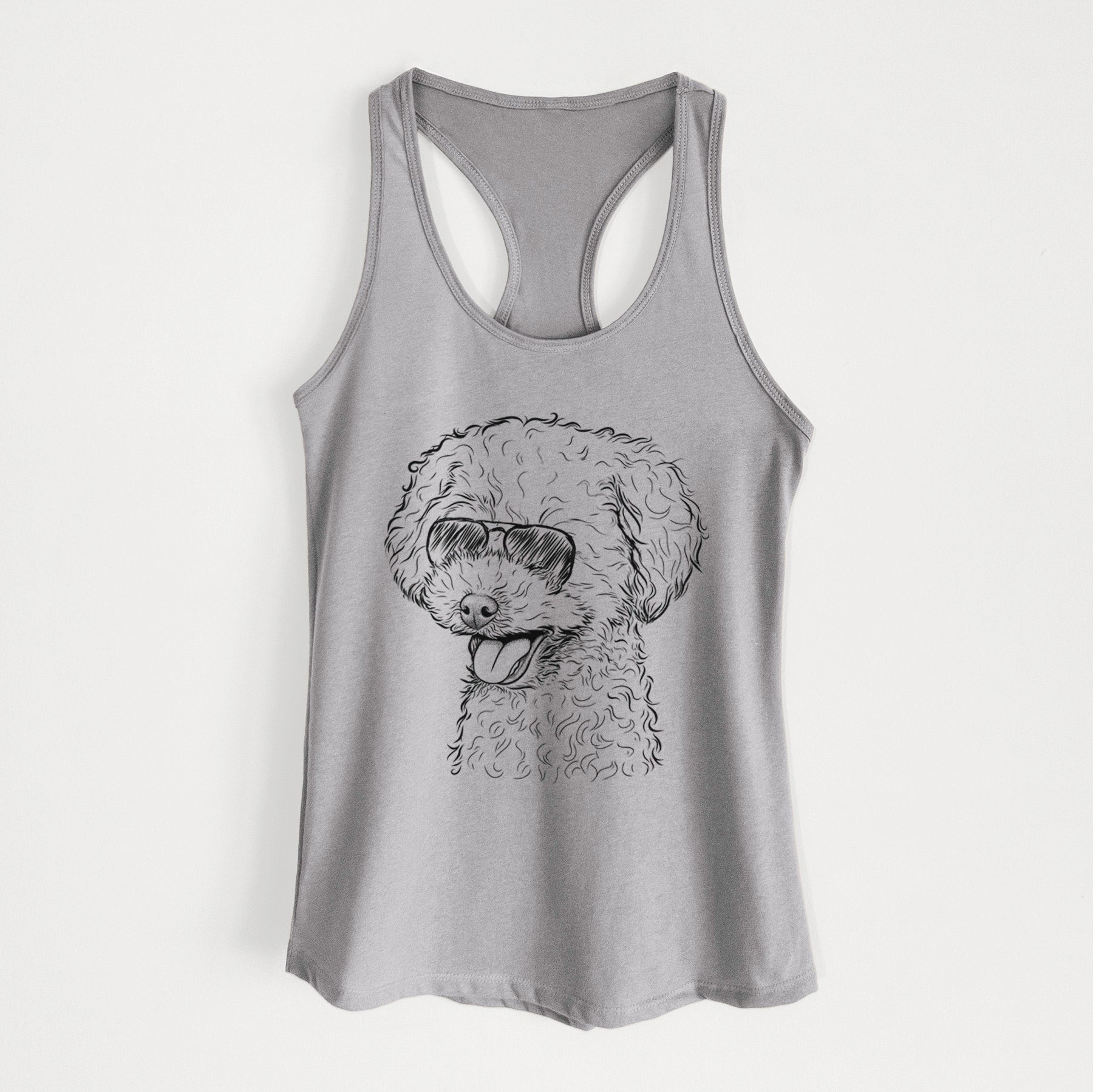 Rocky the Teacup Poodle - Women's Racerback Tanktop