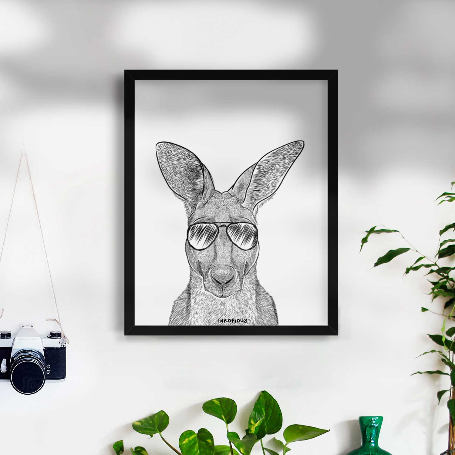 Roger the Red Kangaroo Art Print