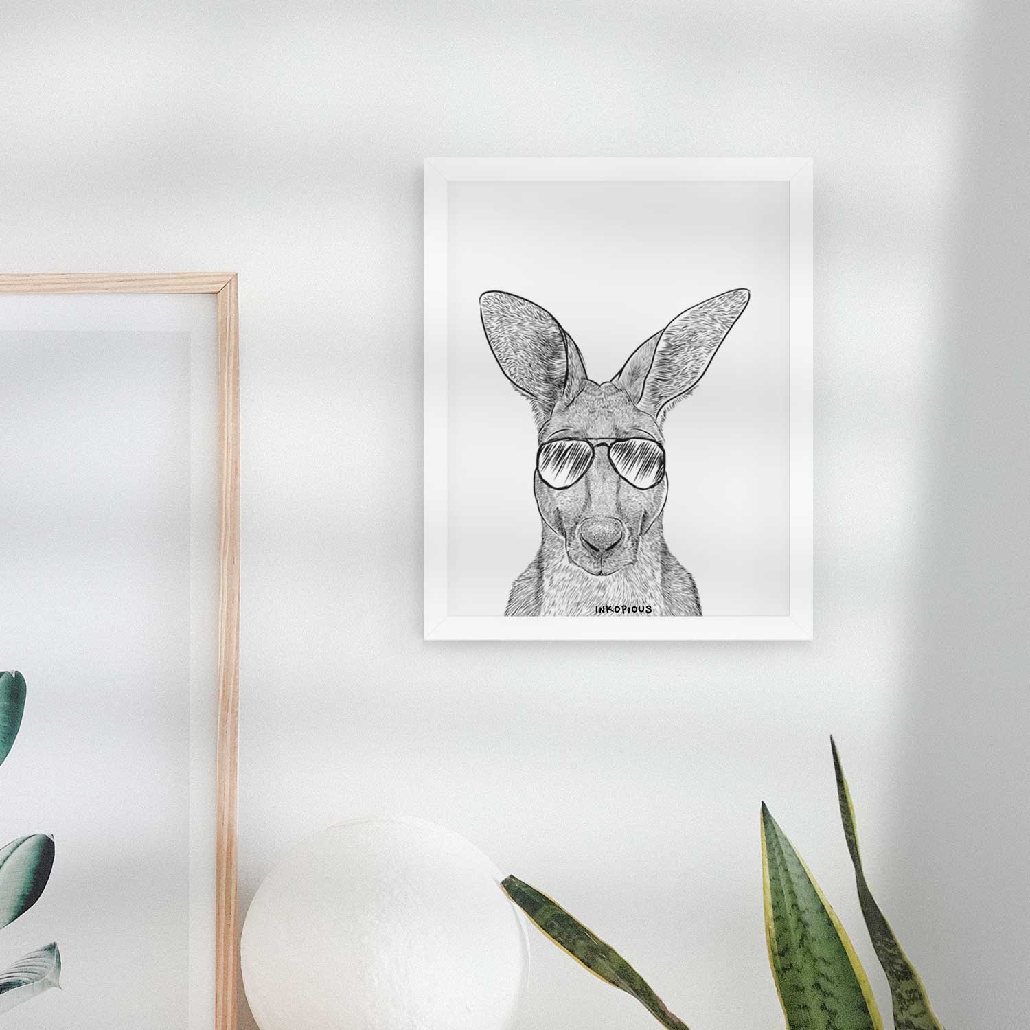 Roger the Red Kangaroo Art Print