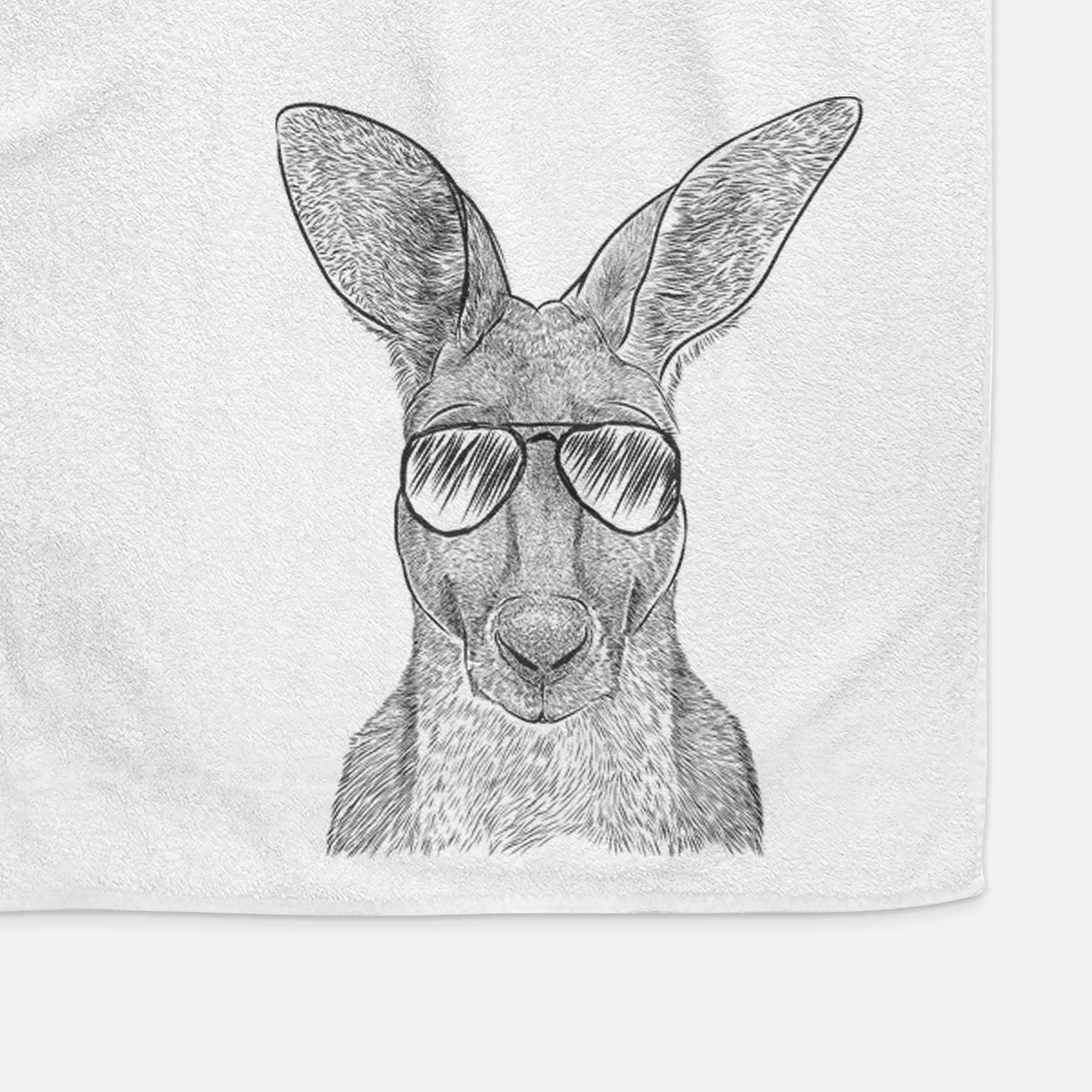 Roger the Red Kangaroo Decorative Hand Towel