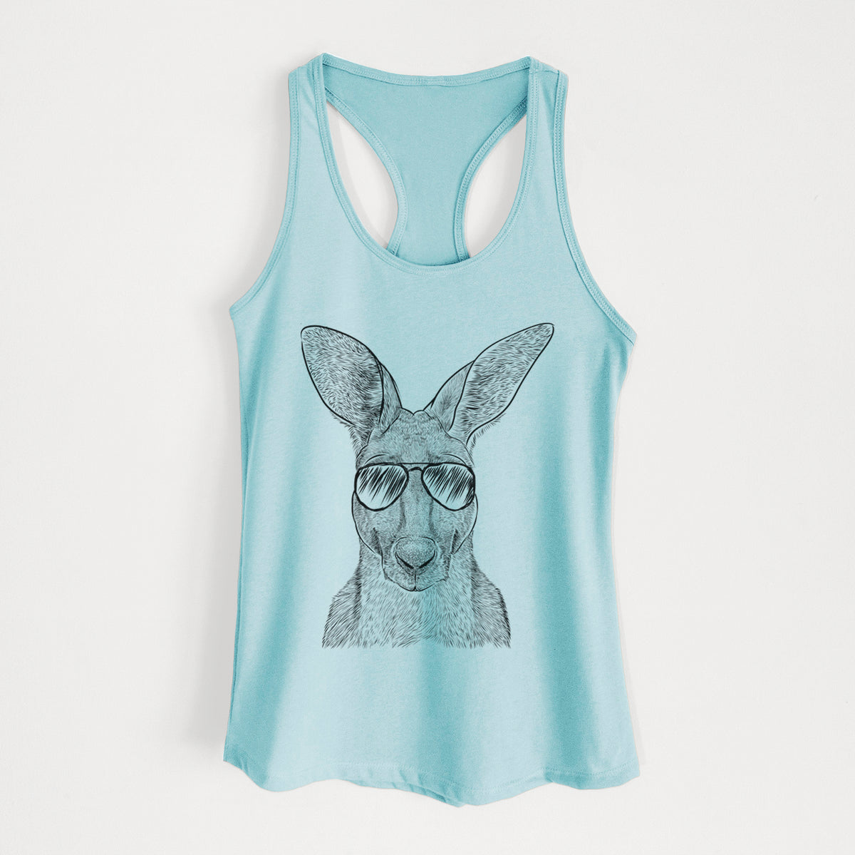 Roger the Red Kangaroo - Women's Racerback Tanktop