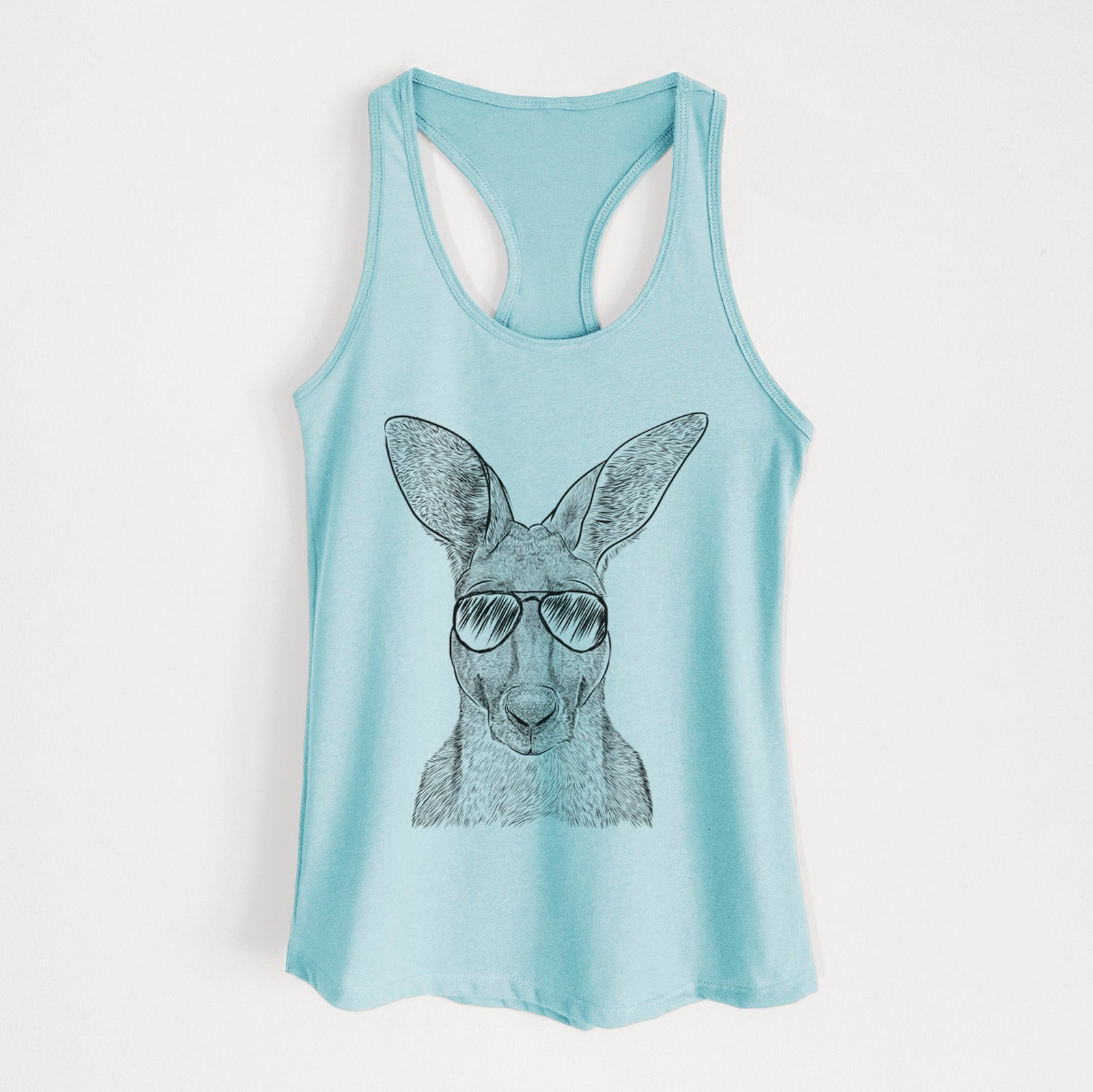 Roger the Red Kangaroo - Women's Racerback Tanktop