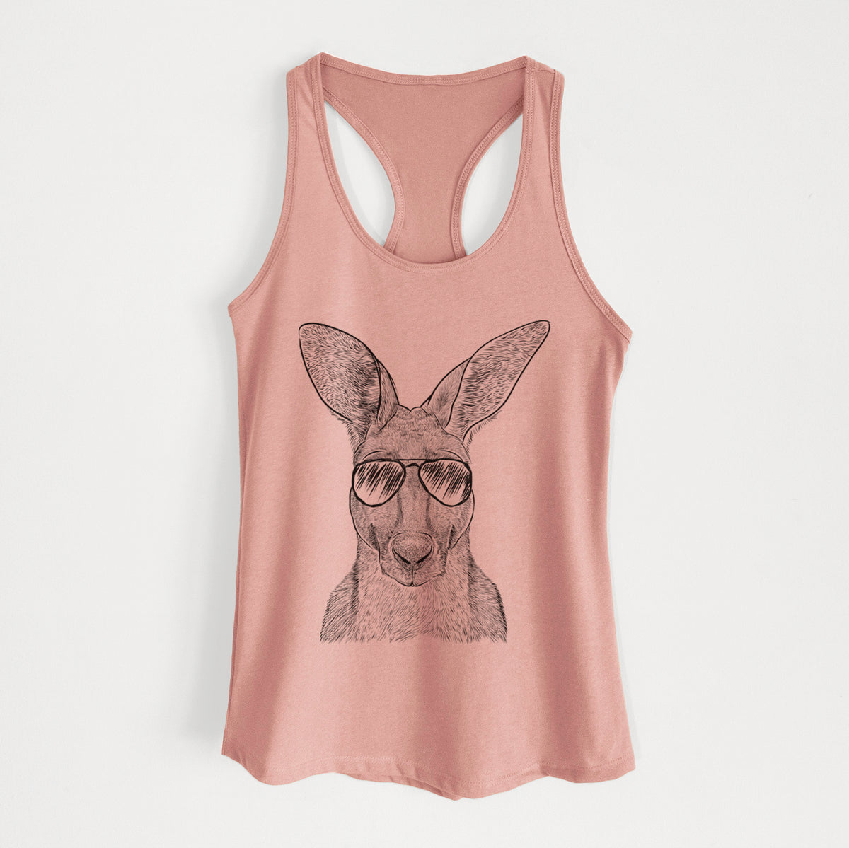 Roger the Red Kangaroo - Women's Racerback Tanktop