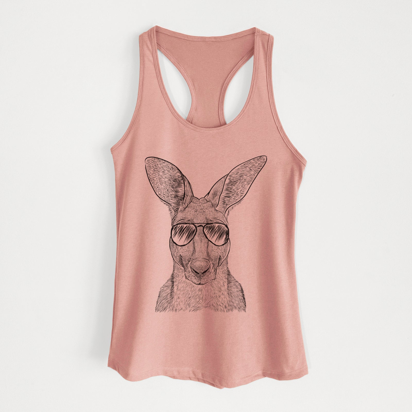 Roger the Red Kangaroo - Women's Racerback Tanktop