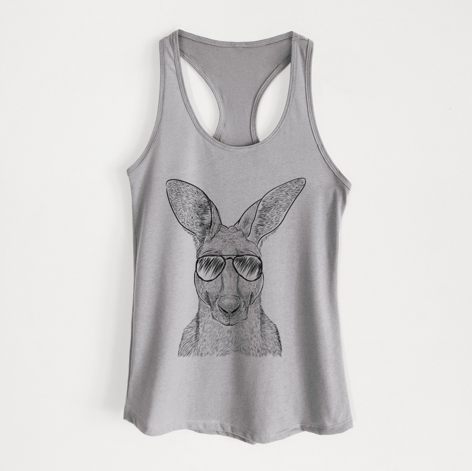Roger the Red Kangaroo - Women's Racerback Tanktop