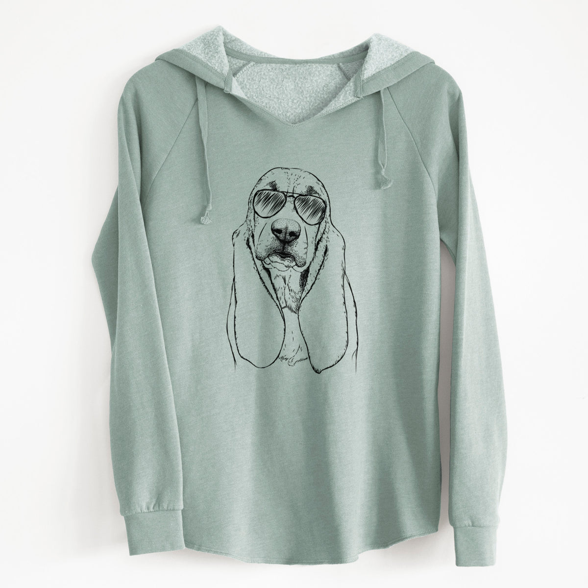 Aviator Rolo the Basset Hound - Cali Wave Hooded Sweatshirt