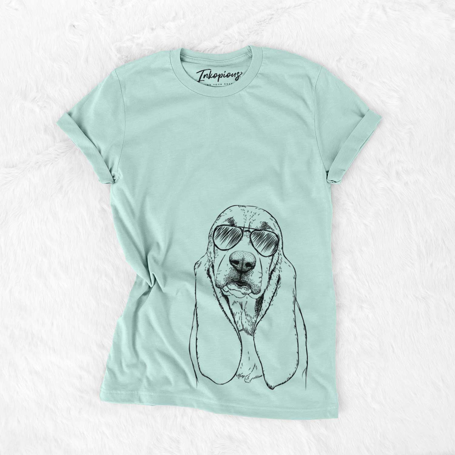 Aviator Rolo the Basset Hound - Unisex Crewneck