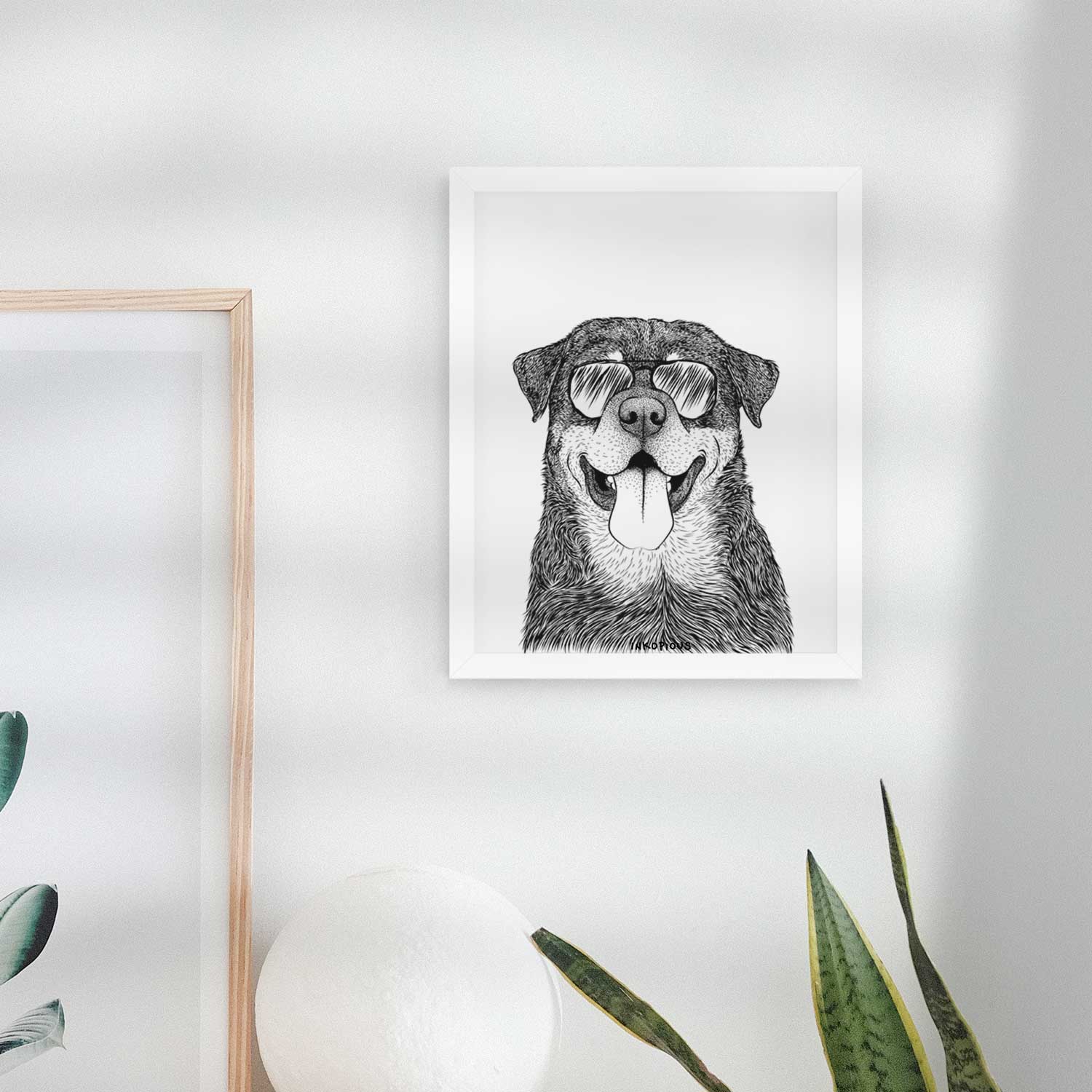 Romeo the Rottweiler Art Print