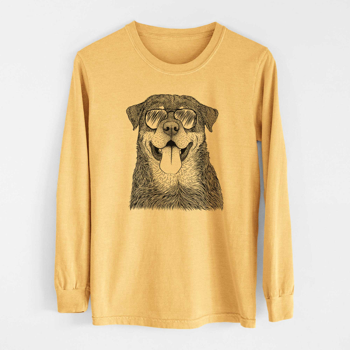 Aviators Romeo the Rottweiler - Heavyweight 100% Cotton Long Sleeve