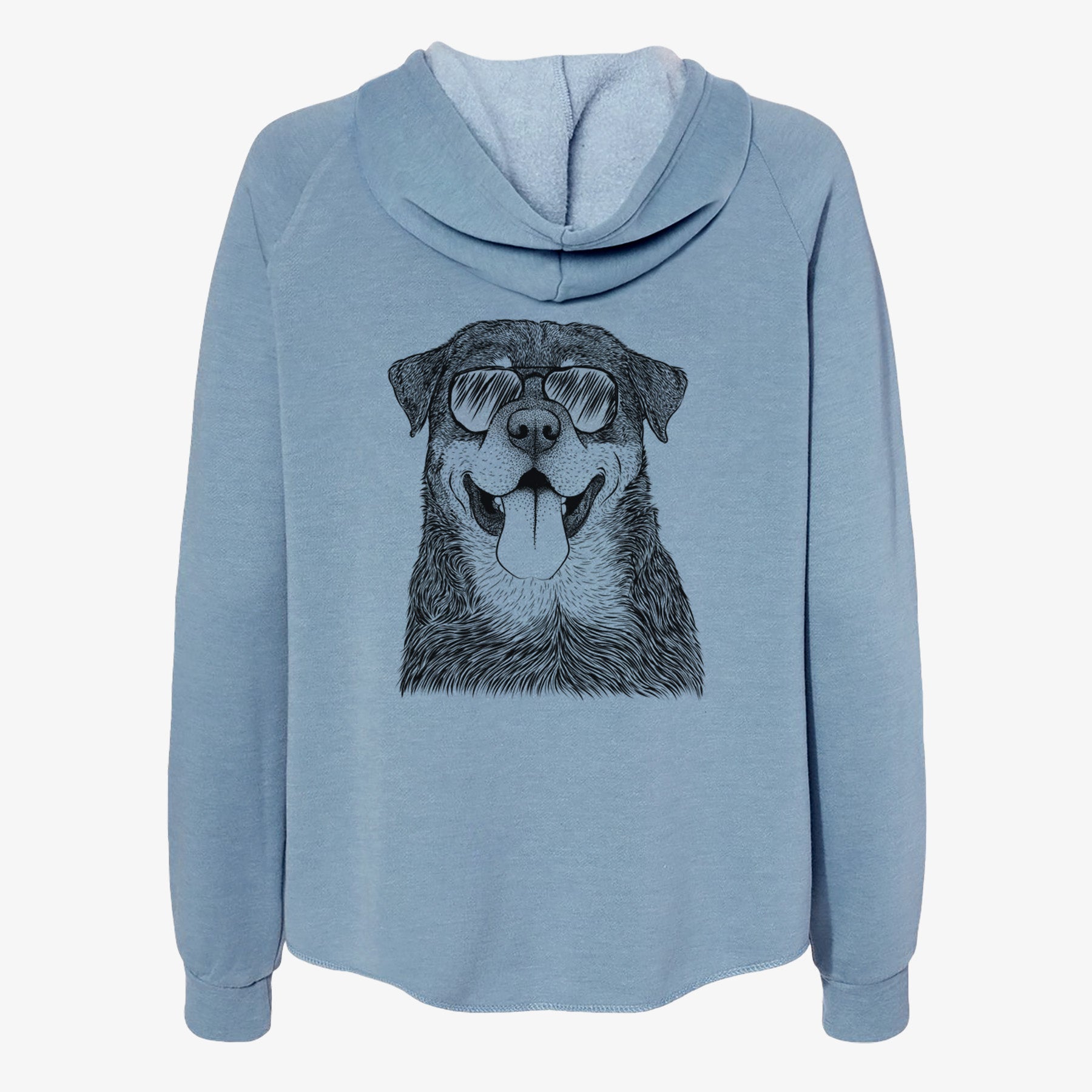 Romeo the Rottweiler - Women's Cali Wave Zip-Up Sweatshirt