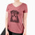 Aviator Romeo the Rottweiler - Women's V-neck Shirt