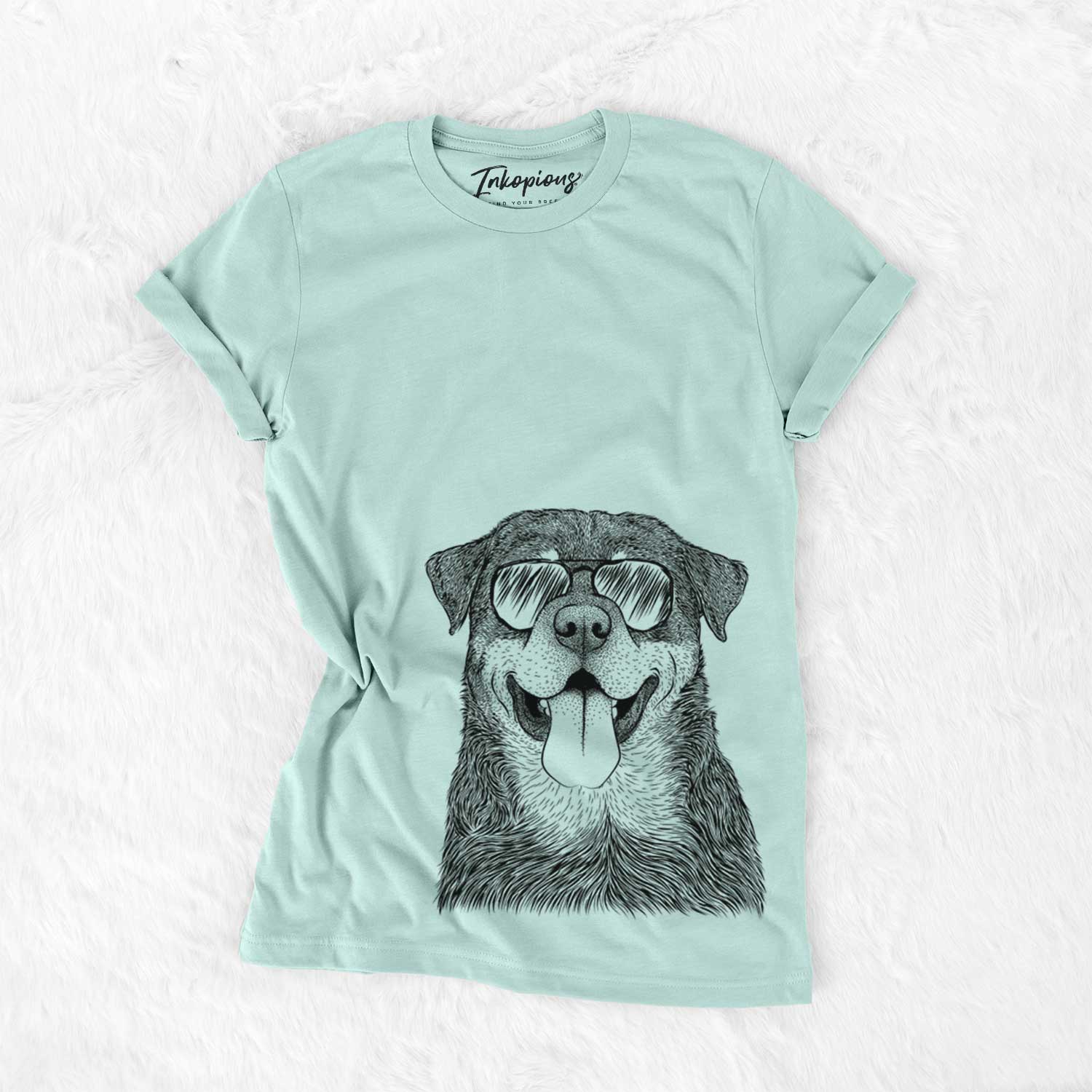 Aviator Romeo the Rottweiler - Unisex Crewneck