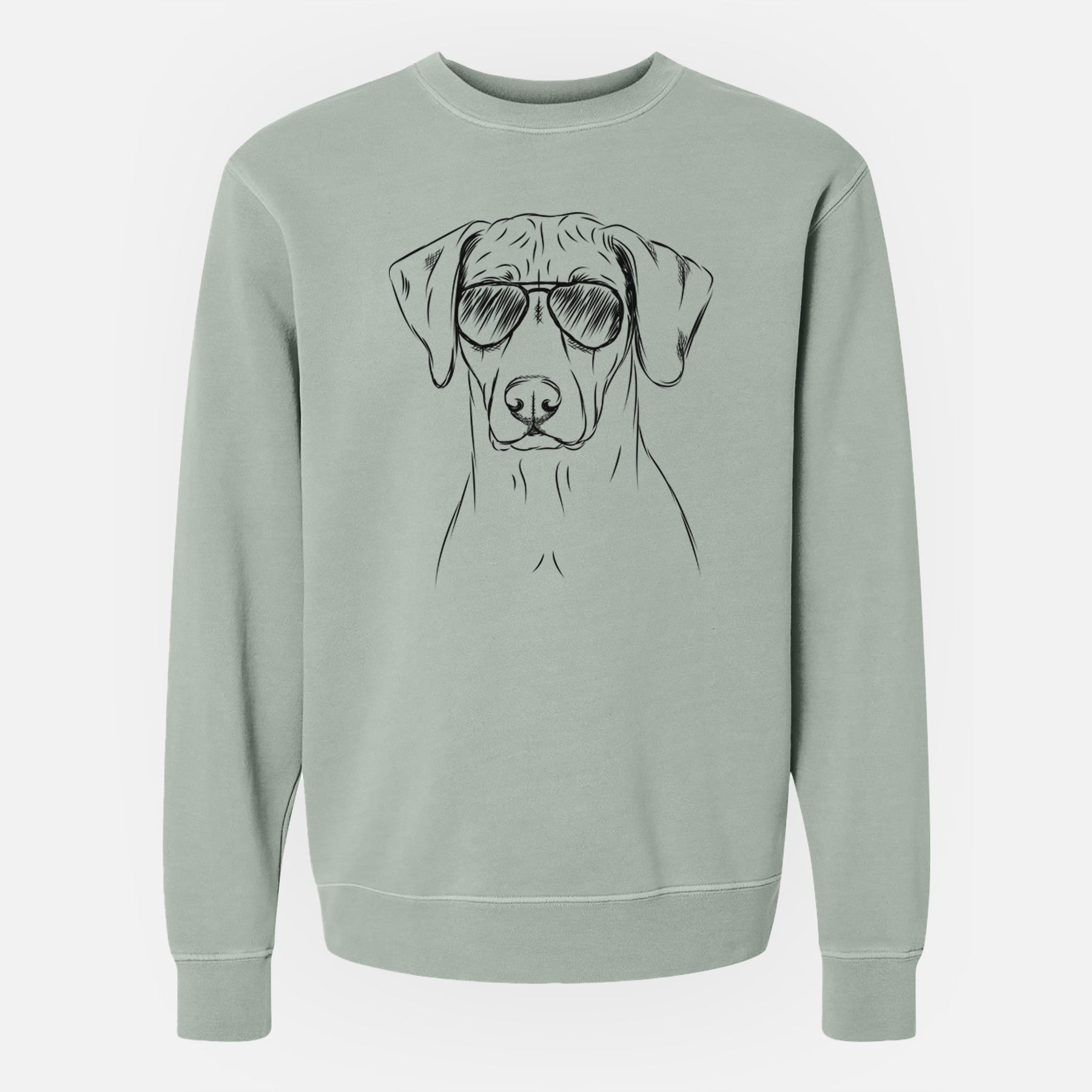 Aviator Ronan the Rhodesian Ridgeback - Unisex Pigment Dyed Crew Sweatshirt