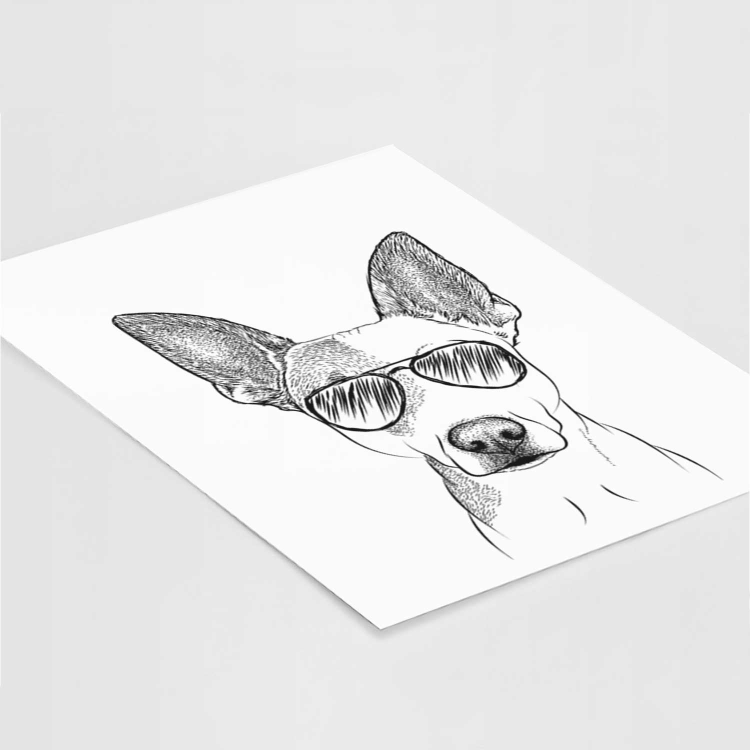 Roo the Mixed Breed Art Print