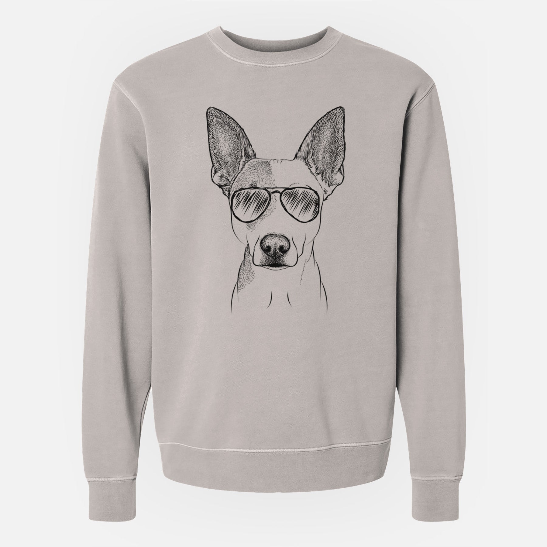 Aviator Roo the Mixed Breed - Unisex Pigment Dyed Crew Sweatshirt