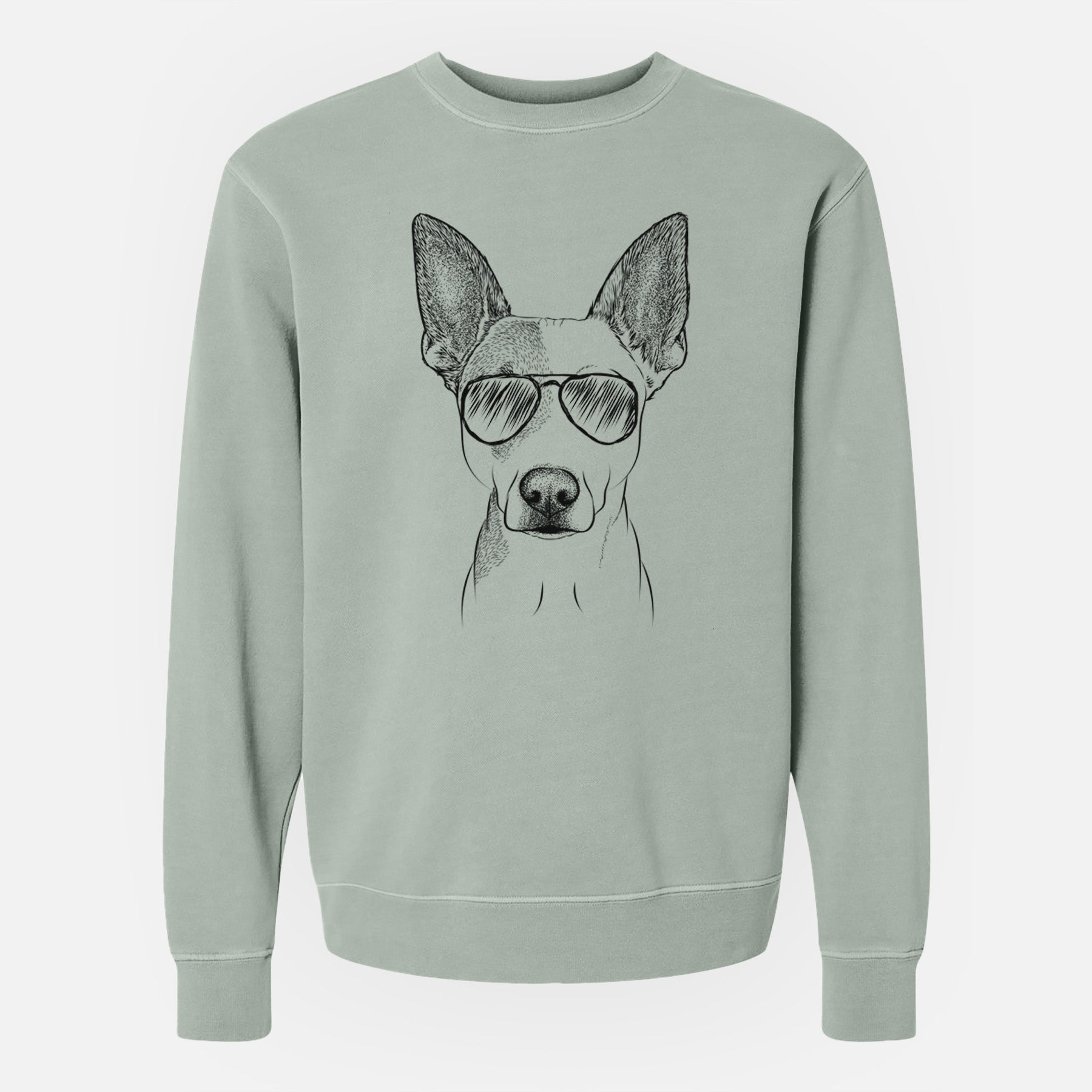 Aviator Roo the Mixed Breed - Unisex Pigment Dyed Crew Sweatshirt