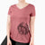 Aviator Rooney the Aussiedoodle - Women's V-neck Shirt